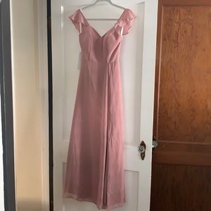 Azazie Everett Dusty Rose Bridesmaid Dress